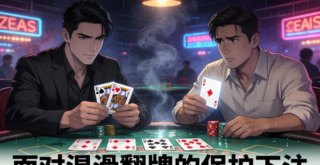 德州扑克肥仔翻牌怎么玩？KK遇A别慌，这样打就对了