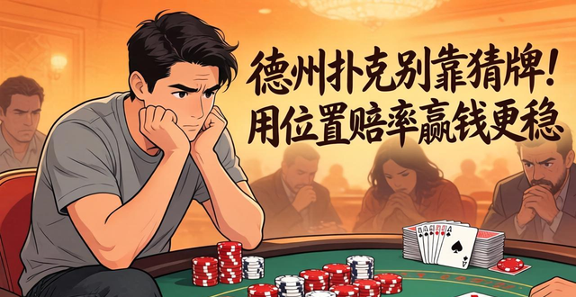 德州扑克别靠猜牌!用位置赔率赢钱更稳 德州扑克别靠猜牌!用位置赔率赢钱更稳