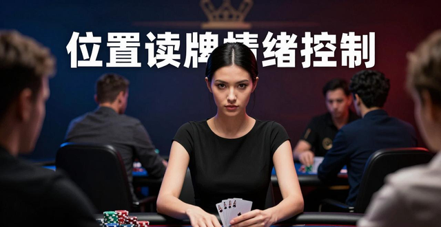 Sara德州扑克实战技巧 位置读牌情绪控制