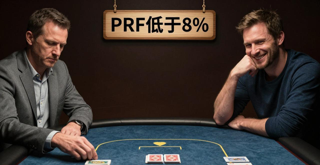 德州扑克PRF多少合适?太高太低都有风险 德州扑克PRF多少合适?太高太低都有风险