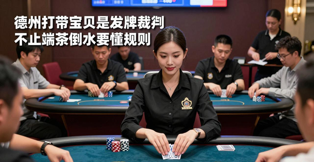 德州扑克宝贝是发牌裁判 不止端茶倒水要懂规则