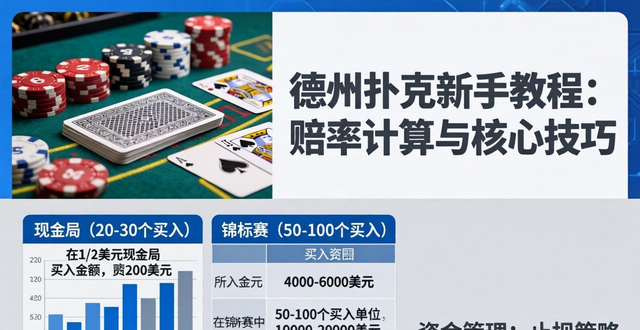 德州扑克最全新手教程：赔率计算与核心技巧
