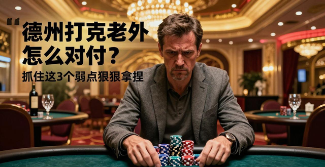 德州扑克老外怎么对付？抓住这3个弱点狠狠拿捏
