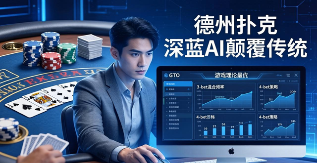 德州扑克深蓝AI颠覆传统 用数学模型学GTO才能赢