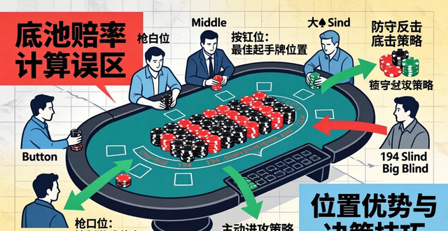 德州扑克194筹码深度 核心策略与位置技巧