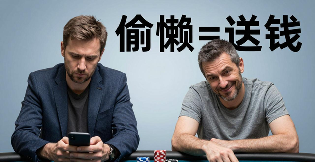 德州扑克偷懒的代价：懒得算牌、观察，让你从玩家变送钱的鱼