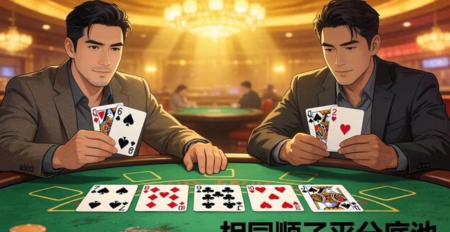 德州扑克顺子同样大怎么算？平分底池还是比花色？