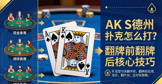 AK S德州扑克怎么打？翻牌前翻牌后核心技巧