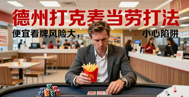 德州扑克麦当劳打法：便宜看牌风险大，小心陷阱