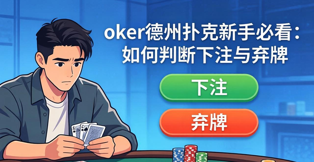 oker德州扑克新手必看 规则技巧与长期盈利核心