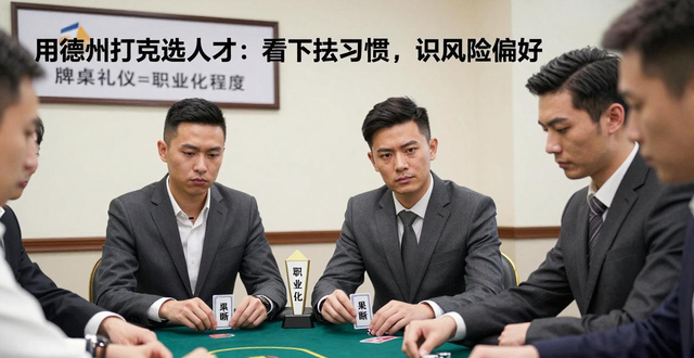 用德州扑克选人才:看下注习惯,识风险偏好 用德州扑克选人才:看下注习惯,识风险偏好