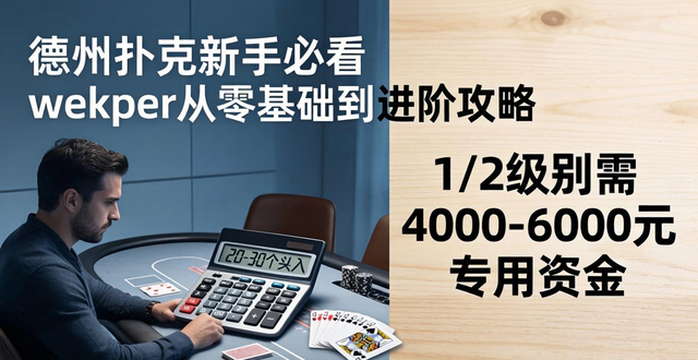 德州扑克新手必看 wekper从零基础到进阶攻略