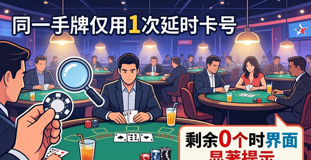 德州扑克延时筹码怎么用？关键时候能救命的规则
