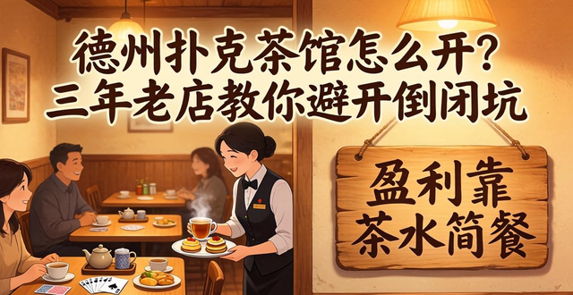 德州扑克茶馆怎么开？三年老店教你避开倒闭坑