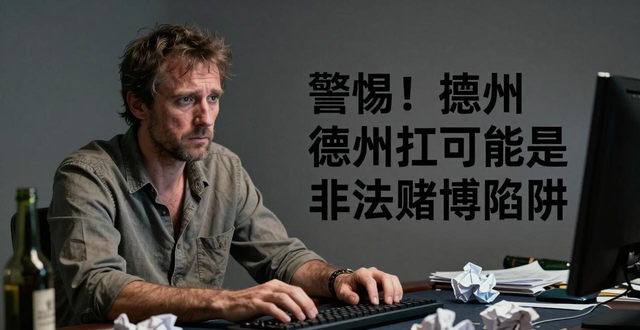 smhm德州扑克是赌博吗？小心披着竞技外衣的非法陷阱