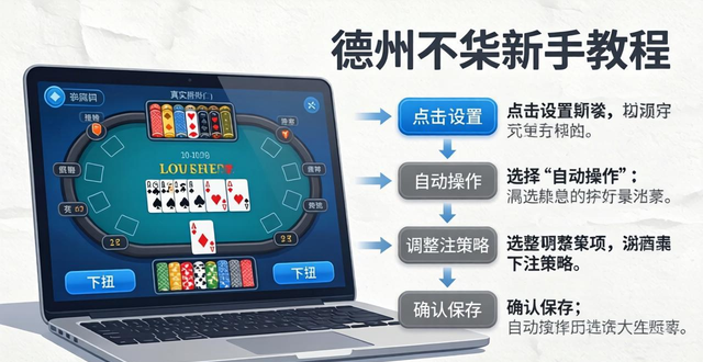 电脑德州扑克怎么玩？新手入门速成指南