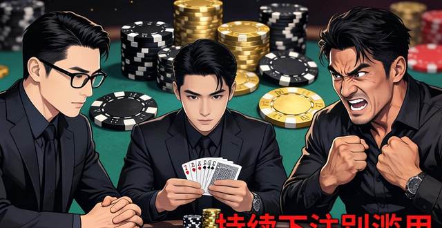 德州扑克持续下注别滥用！这样打才有效