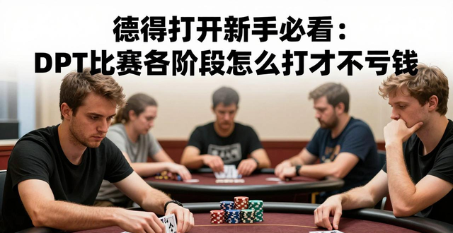 德州扑克新手必看:DPT比赛各阶段怎么打才不亏钱 德州扑克新手必看:DPT比赛各阶段怎么打才不亏钱