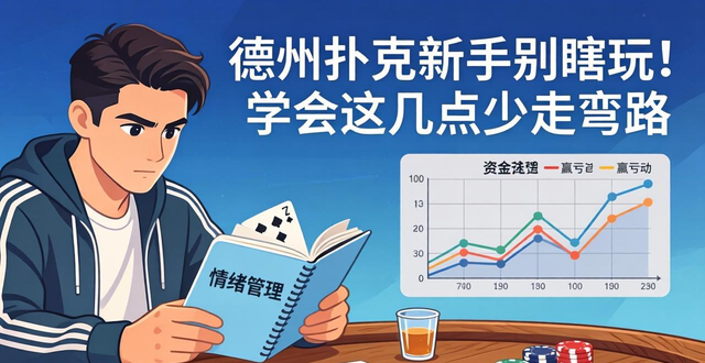 德州扑克新手别瞎玩！学会这几点少走弯路