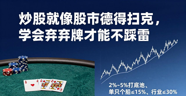 炒股就像股市德州扑克，学会弃牌才能不踩雷