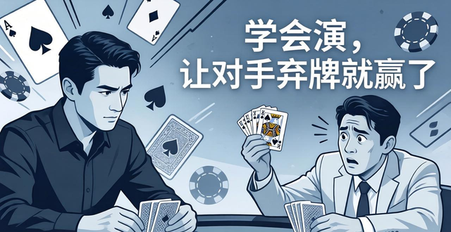 空气牌怎么打？学会演，让对手弃牌就赢了