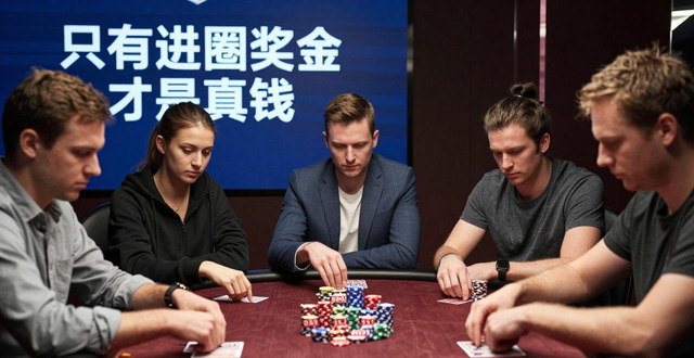 德州扑克锦标赛筹码不是真钱 只有进圈奖金才是真钱