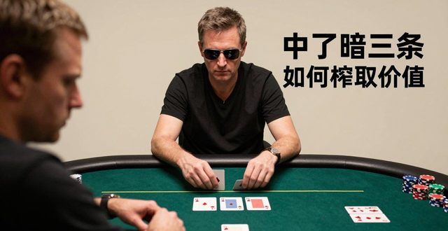 德州扑克COCO打法：小对子中三条才值，没中果断弃牌