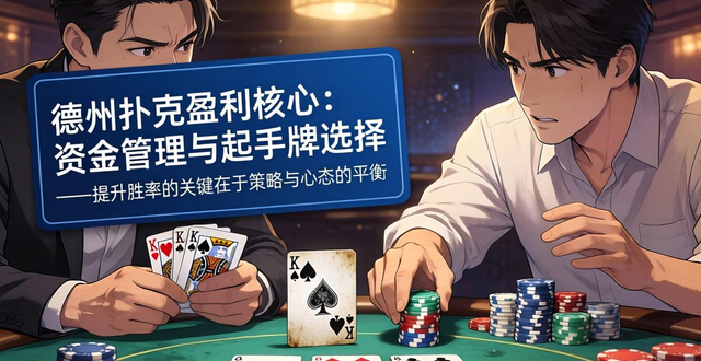 德州扑克盈利核心：资金管理与起手牌选择 莹莹德州扑克实战技巧