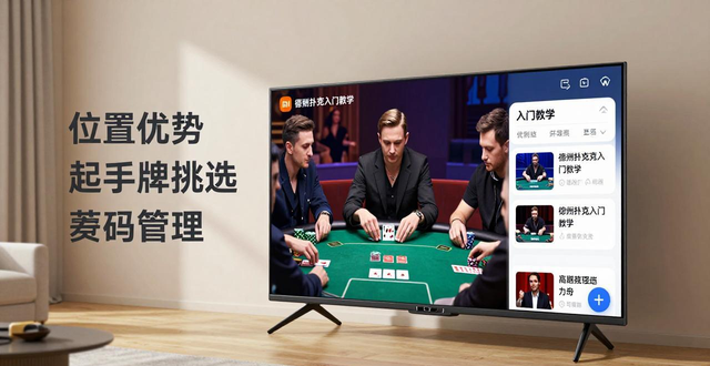 小米电视大屏玩德州扑克 优酷内容客厅边看边学 小米电视大屏玩德州扑克 优酷内容客厅边看边学