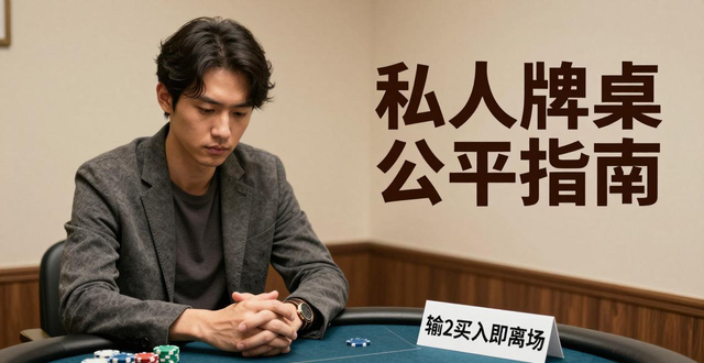 私人牌桌怎么保证公平?老玩家教你避开这3个坑 私人牌桌怎么保证公平?老玩家教你避开这3个坑