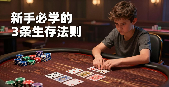 德州男孩扑克：新手必学的3条生存法则，资金管理最重要