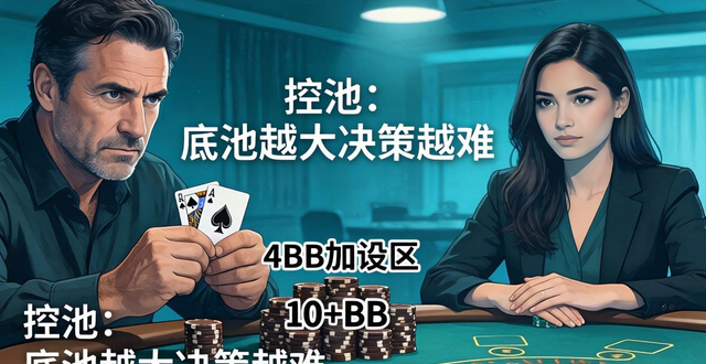 德州扑克少加注不是怂，是控池护筹码的稳赢技巧