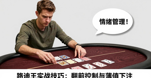 路迪王实战技巧：翻前控制与薄价值下注 德州扑克学习
