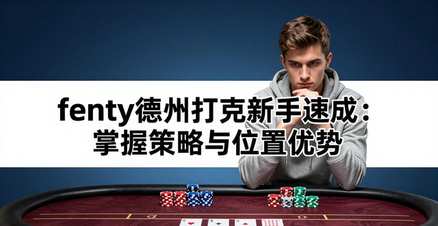 fenty德州扑克新手速成:掌握策略与位置优势 fenty德州扑克新手速成:掌握策略与位置优势
