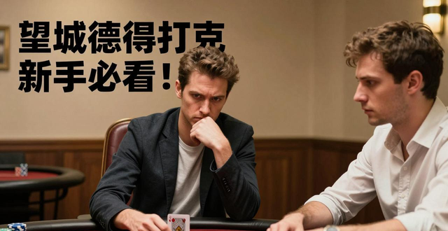 望城德州扑克新手必看！找靠谱局、识破诈唬技巧