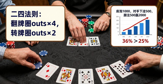 德州扑克outs怎么算？掌握这招翻牌后决策更理性