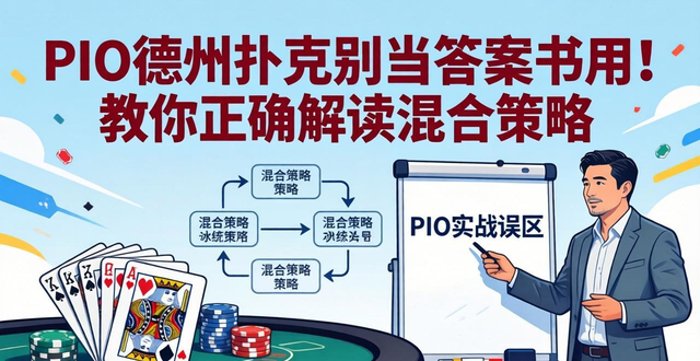 PIO德州扑克别当答案书用！教你正确解读混合策略