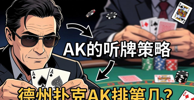 德州扑克AK排第几？别当AA打，它是听牌
