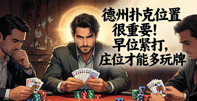 德州扑克位置很重要！早位紧打，庄位才能多玩牌
