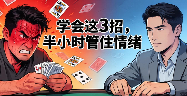 德州扑克总暴躁？学会这3招，半小时就能管住情绪