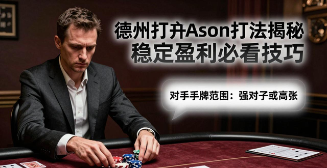 德州扑克Anson打法揭秘 稳定盈利必看技巧