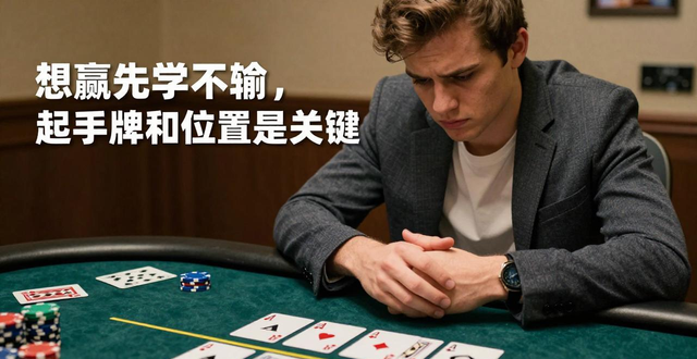 德州扑克新手必看：想赢先学不输，起手牌和位置是关键