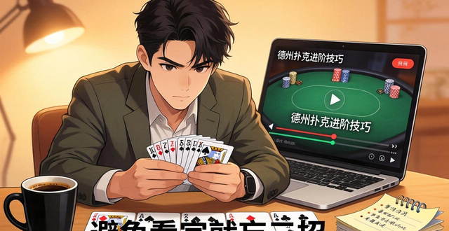 德州扑克新手教学视频怎么挑？学对这三招赢牌不靠多看