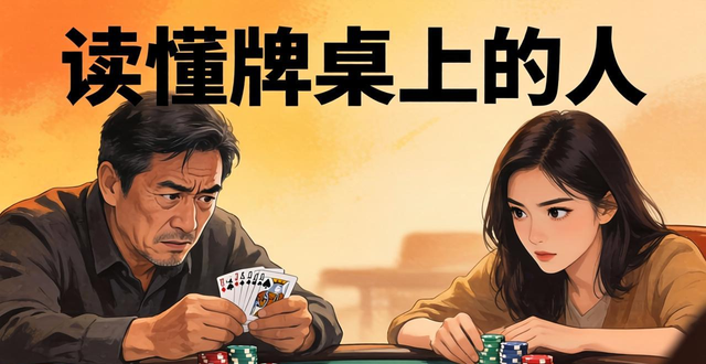 读懂牌桌上的人，新手咋看、诈唬咋辨，教你赢在人心
