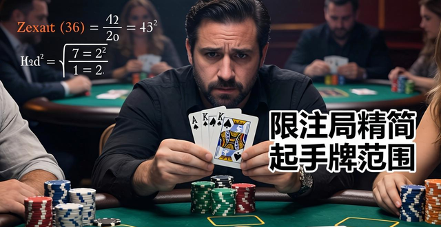 德州扑克限注玩法必看！底池赔率与位置优势这样用