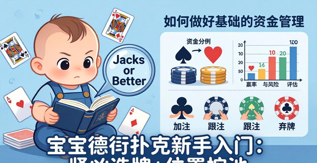 宝宝德州扑克新手入门：紧凶选牌+位置控池