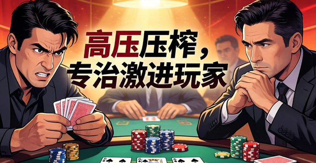 yaza德州扑克玩法:学会高压压榨,专治激进玩家 yaza德州扑克玩法:学会高压压榨,专治激进玩家