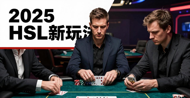 2025 HSL德州扑克新玩法 高额桌这样应对激进3bet