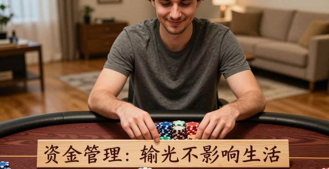 玩舒畅德州扑克,输钱不急眼,资金管理要记牢 玩舒畅德州扑克,输钱不急眼,资金管理要记牢