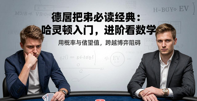 德州扑克必读经典:哈灵顿入门,进阶看数学 德州扑克必读经典:哈灵顿入门,进阶看数学